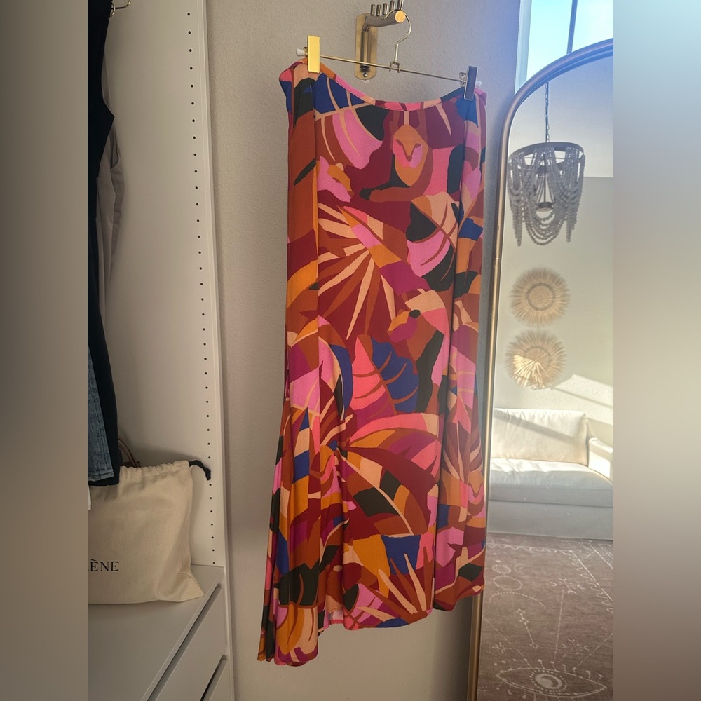 Anthropologie farm Rio  Multicolor Abstract Maxi Skirt